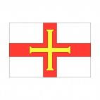 Guernsey flag, decals stickers