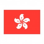 Hong Kong flag, decals stickers