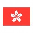 Hong Kong flag, decals stickers
