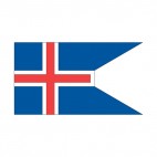 Iceland flag, decals stickers