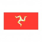 Isle of Man flag, decals stickers