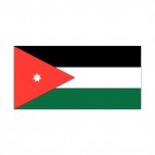 Jordan flag, decals stickers