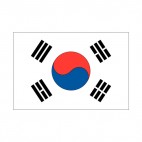 South Korea flag, decals stickers