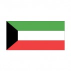 Kuwait flag, decals stickers