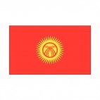 Kyrgyzstan flag, decals stickers