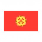 Kyrgyzstan flag, decals stickers