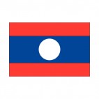 Laos flag, decals stickers