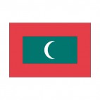 Maldives flag, decals stickers