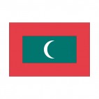 Maldives flag, decals stickers