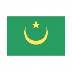 Mauritania flag, decals stickers