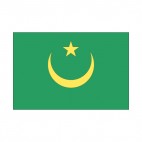 Mauritania flag, decals stickers