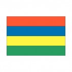 Mauritius flag, decals stickers