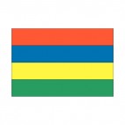 Mauritius flag, decals stickers
