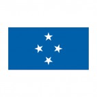 Micronesia flag, decals stickers