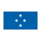 Micronesia flag, decals stickers