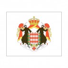 Monaco flag, decals stickers
