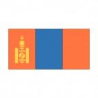 Mongolia flag, decals stickers