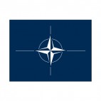 Nato flag, decals stickers