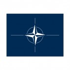 Nato flag, decals stickers