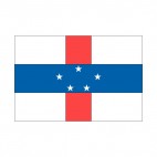 Netherlands Antilles flag, decals stickers
