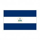 Nicaragua flag, decals stickers