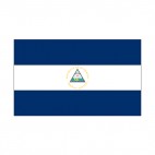 Nicaragua flag, decals stickers