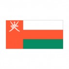 Oman flag, decals stickers