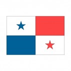 Panama flag, decals stickers