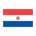 Paraguay flag, decals stickers