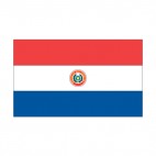 Paraguay flag, decals stickers