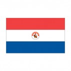 Paraguay flag, decals stickers