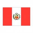 Peru flag, decals stickers