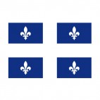 Quebec flag, decals stickers