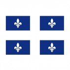 Quebec flag, decals stickers