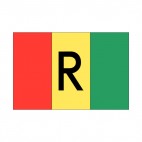 Rwanda flag, decals stickers