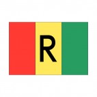Rwanda flag, decals stickers