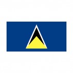 Saint Lucia flag, decals stickers