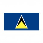 Saint Lucia flag, decals stickers