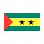 Sao Tome and Principe flag, decals stickers