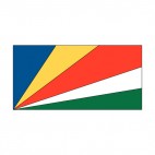 Seychelles flag, decals stickers