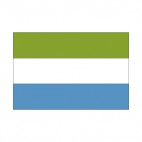 Republic of Sierra Leone flag, decals stickers
