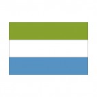 Republic of Sierra Leone flag, decals stickers