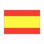 Spain flag, decals stickers