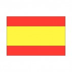 Spain flag, decals stickers