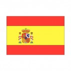 Spain flag, decals stickers