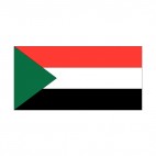 Sudan flag, decals stickers
