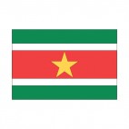 Republic of Suriname flag, decals stickers