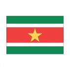 Republic of Suriname flag, decals stickers