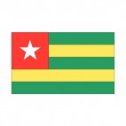Togo flag, decals stickers