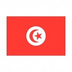 Tunisian flag, decals stickers